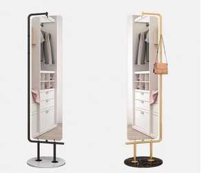 SWT longitud largo total permanente enmarcado Metal <span class=keywords><strong>cuerpo</strong></span> vestidor <span class=keywords><strong>espejo</strong></span> grande <span class=keywords><strong>con</strong></span> <span class=keywords><strong>Base</strong></span> de mármol - Product Image 2