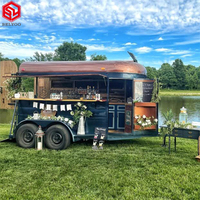Cuisine mobile personnalisée camion de restauration rapide chariot à hot-dog chariots à café camion de crème glacée concession remorque à chevaux bar mobile