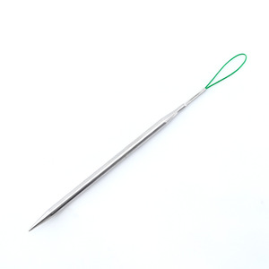 Stainless Steel Rope <b>Threading</b> <b>Tool</b> With Green Loop For Sewing And Garment Processing Equipment Parts - Product Image 1