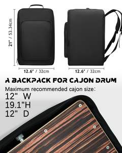 Muestra Gratuita, Juego de 5 Bolsas de Transporte para Batería, Personalizadas BSCI, Acolchadas, de Nailon y Oxford, para Guitarra y Platillos, Protector de Batería - Product Image 2