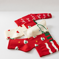 Chaussettes de Noël Bioserica Era, chaussettes mi-mollet pour femmes, automne et hiver, chaussettes longues mignonnes de dessin animé pour couples, hiver