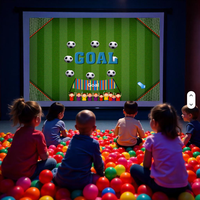 Système de jeu interactif numérique de football mural Tic-tac-toe instantané 0,3 ms, amusant, infrarouge, projection interactive, jeu XOX