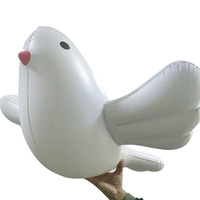 Colombe de la paix gonflée, grande colombe remplie d'air pour les célébrations de la paix, les festivals et les événements