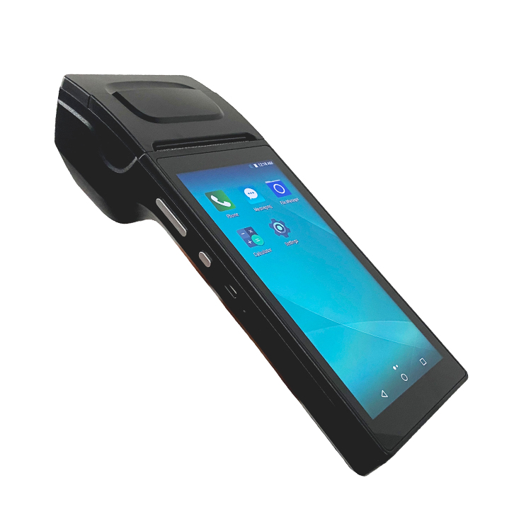 6 дюймов сенсорный экран все в одном ПК ручной android pos машина с 58 мм Термопринтер