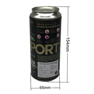 Promotional 330ml 500ml Round Beer Shape Tin Can Design T-shirt Towel Packing Tin Can