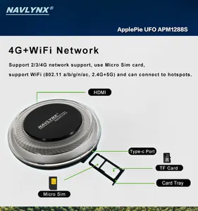 NAVLYNX appleie UFO adaptor mobil bermain Smart Box Ai Box Apple Wireless Carplay Android Auto Dongle YouTube Netflix GPS Volkswagen