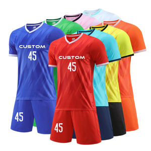 Supplier Pakaian Sepak Bola Cina, Seragam Jersey Sepak Bola Polyester Custom untuk Tim, Kualitas Original, Kaos Sepak Bola Retro - Product Image 1