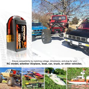 Batería Lipo Ovonic 6s 1600mAh 22.2V 120C de Alta Descarga para Drones de Carreras FPV - Product Image 5