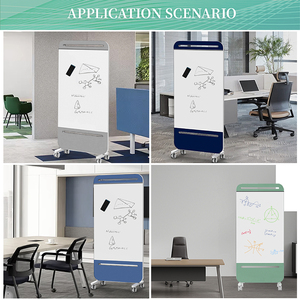 Roydaa, diseño moderno, tablón de anuncios acústico PET móvil, reciclable, repetible, para espacio de trabajo de oficina, Panel de pantalla acústica - Product Image 6