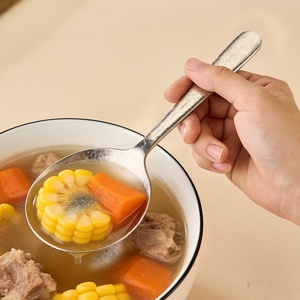 <span class=keywords><strong>Cuchara</strong></span> de titanio puro con mango largo, <span class=keywords><strong>cuchara</strong></span> ancha, ligera y duradera para café, té, sopa, postre, herramienta para servir en campamentos - Product Image 3