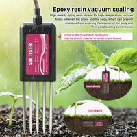 Testeur de sol USB 8-en-1 YIERYI avec application de surveillance en temps réel, capteur de pH, d'humidité, de NPK, d'EC, de température et de fertilité pour le jardin