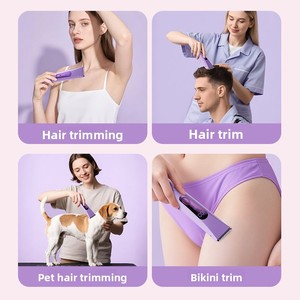 Nouvel épilateur électrique rechargeable lavable pour femmes, rasoir double tête pour poils pubiens et du corps - Product Image 3