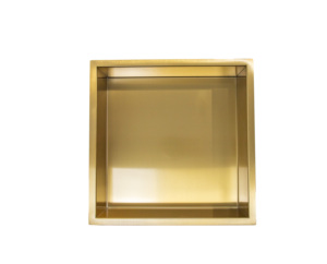 Nichos de Ducha Modernos de Acero Inoxidable 304, Rectangulares y Cuadrados, para Montar en la Pared, Accesorios de Baño con Inserto Dorado, Gran Venta - Product Image 3