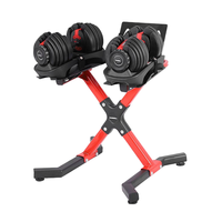 Support de rangement pour haltères sur pied de style industriel avec base large, organisateur de poids robuste pour salle de sport commerciale et studio