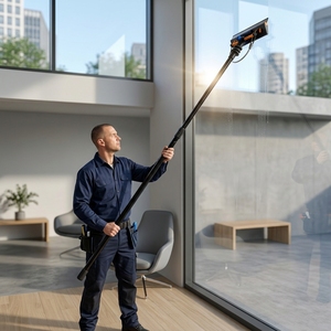 Asta Telescopica in Fibra di Carbonio Alimentata ad Acqua per Lavaggio Finestre, Vetri e Manutenzione ad Alta Quota - Product Image 1
