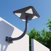 Lampe UFO Extérieure 1000W 2000W, Éclairage Solaire de Rue, Jardin, Étanche IP65, Montage Mural et sur Poteau, Éclairage Routier pour Cour, Sports