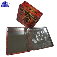 Slim Rectangular CD Tin Box para música y software de embalaje