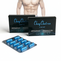 Capsules Super Puissance Masculine OEM/ODM avec une variété d'ingrédients végétaux et des extraits sauvages de qualité supérieure, pilules bleues pour hommes