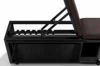 Banc d'haltérophilie en métal multifonction réglable, support pliable en acier et en plastique pour usage domestique