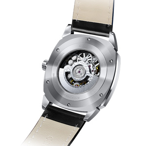 Đồng hồ cơ da đen LOBINNI dành cho nam, chống nước 5ATM, phong cách thời trang kinh doanh, mặt số kim chỉ. - Product Image 6