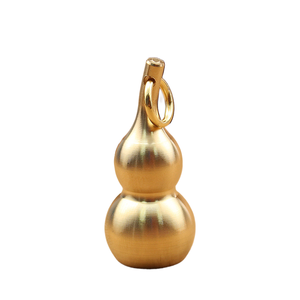 <span class=keywords><strong>La</strong></span> gourde creuse en cuivre <span class=keywords><strong>a</strong></span> un fond ouvert et une bouche tordue. Grande boîte ouvrable pour contenir du cinabre. - Product Image 4