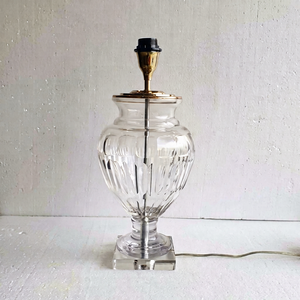 Minimalist Glass Table <b>Lamp</b> With Beige Shade Unique Design Decorative <b>Lighting</b> Fixture - Product Image 2