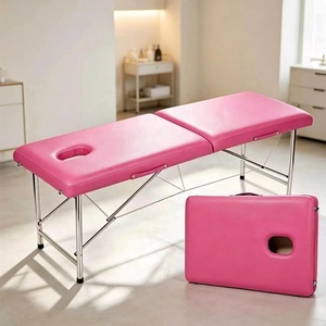 Lit de massage renforcé à double poutre, lit de beauté spécifique aux salons de beauté, lit de massage portable perforé pour la maison - Product Image 2