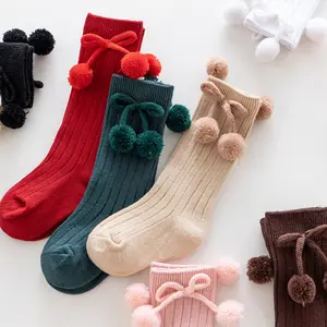 Vớ Trẻ Em Cao Đến Đầu Gối Bằng Cotton Mềm Dài Cho Bé Gái Tập Đi Bóng Dễ Thương Mùa Thu Đông 2021