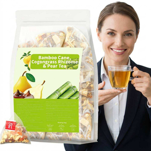 Thé de Pêre et de Canne de Bambou pour le Confort de la Gorge, à base de Rhizome de Cogongrass et de Pêre, favorise l'hydratation et la détoxification - Product Image 1