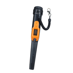 Detector de metales mini impermeable con pantalla y alarma dual para adultos, plástico ABS negro - Product Image 1