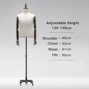Maniquí de <span class=keywords><strong>Torso</strong></span> Masculino Lavinia para Exhibición en Escaparates, Soporte de Medio Cuerpo para Trajes de <span class=keywords><strong>Hombre</strong></span> - Product Image 4
