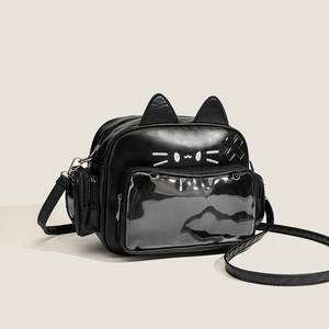 Sac à dos Ita Bag en cuir PU rose fantaisiste de style Lolita, imprimé fleurs de cerisier, cœur, sac Ita pour streetwear et cosplay - Product Image 4