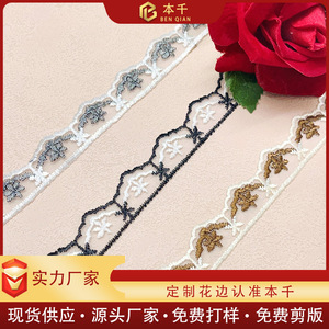 Dentelle en maille bicolore de 2 cm, en stock, accessoires DIY pour <span class=keywords><strong>Barbie</strong></span> <span class=keywords><strong>et</strong></span> <span class=keywords><strong>vêtements</strong></span> pour enfants, décoration de tissu pour canapé - Product Image 2