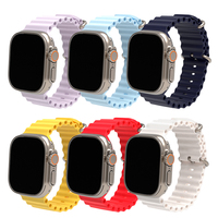 2022 Nieuwste Officiële Dezelfde Paragraaf 49Mm Siliconen Oceaan Band Horloge Band Voor Serie Se 8 7 6 5 4 3 2 1 Apple Horloge Ultra Band