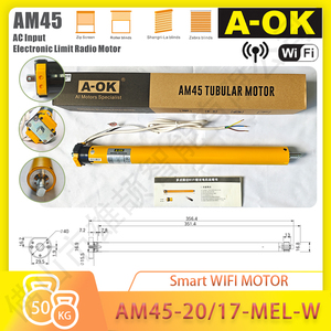 <span class=keywords><strong>Moteur</strong></span> de <span class=keywords><strong>volet</strong></span> intelligent <span class=keywords><strong>AOK</strong></span> AM45-20/17-MEL-W TUYA Wi-Fi Bluetooth pour salle de bain, bureau, extérieur – Moderne, écologique, avec finition électronique - Product Image 1