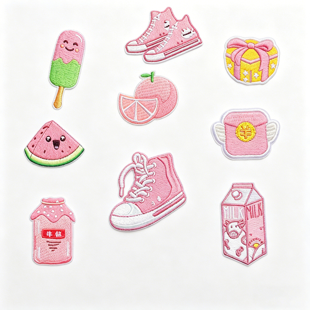 Custom Embroidered Eco-Friendly Iron-On PVC Patches for Clothing Accessories and Hats