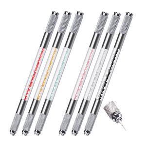 Stylo à microblading en acier inoxydable, stylo à tatouage manuel pour sourcils, pour fournitures PMU - Product Image 1