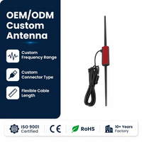 Antenne de navigation automobile FM GPS GLONASS BeiDou 12DBI verticale à gain élevé active adhésive combo IP67 filetée
