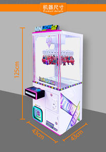 Penjualan langsung pabrik mainan anak-anak kustom Mini mesin permainan cakar Derek Mesin boneka besi warna-warni hadiah baru untuk mal belanja - Product Image 6