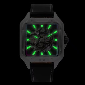 Montre automatique carrée pour homme, cadran ajouré lumineux, étanche, mouvement mécanique sportif, luxe et mode, idéale pour le dropshipping - Product Image 5