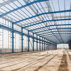 Prefab Heavy Welded Portal <b>Frame</b> Prefab Steel Building Low Price for Big Warehouse Industrial Greenhouse - Product Image 5
