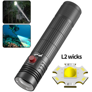 ไฟฉายดำน้ำ XHP70 LED สวิตช์แม่เหล็กความเข้มสูงไฟใต้น้ำระดับมืออาชีพ 18650 ใช้พลังงานจากแบตเตอรี่ - Product Image 5
