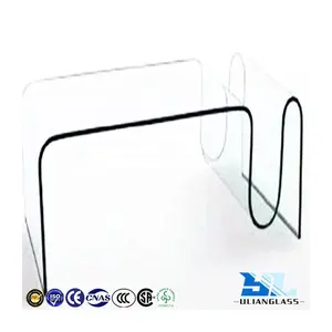 Ulianglass玻璃双层玻璃钢化曲面玻璃窗中国制造商标准尺寸平板曲面钢化玻璃