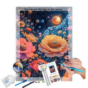 N-2212 DIY Diamant Peinture Ensemble <span class=keywords><strong>Personnalisé</strong></span> 30x40cm <span class=keywords><strong>Photo</strong></span> Ronde/Carrée Perceuses Fleur Diamant Art Peinture - Product Image 1