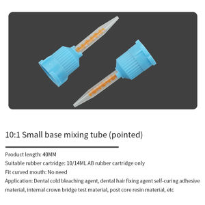 AB50ML 10:1 leggero tubo di miscelazione statico Silicone gomma materiale orale adesivo macchina chimica industriale parti di miscelazione punta - Product Image 3