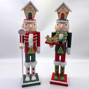 Nouveau <span class=keywords><strong>casse</strong></span>-<span class=keywords><strong>noisette</strong></span> cadeau de noël en bois bonbons pain d'épice homme bureau noël décoratif - Product Image 2