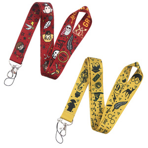 Cordón de teléfono móvil de dibujos animados mágicos Etiqueta de tarjeta de identificación Cordón de poliéster <span class=keywords><strong>Harry</strong></span> Rojo Negro - Product Image 2