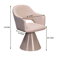 Échantillon Gratuit Fabricant Chaises de Restaurant Fauteuils Commerciaux Modernes Nordiques de Luxe en Tissu Chine pour Table à Manger