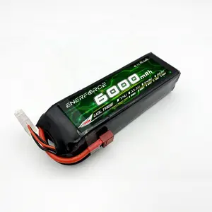 Enerforce Direct Price Custom Plug 6000mah 6S 22.2V High Rate Airplane Lithium Polymer Battery For UAV Drone