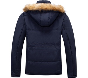 Parka d'hiver Nouveau Veste en duvet pour hommes Mode chaude Manteaux en duvet d'extérieur Vestes populaires en duvet Couleur unie simple avec chapeau - Product Image 2